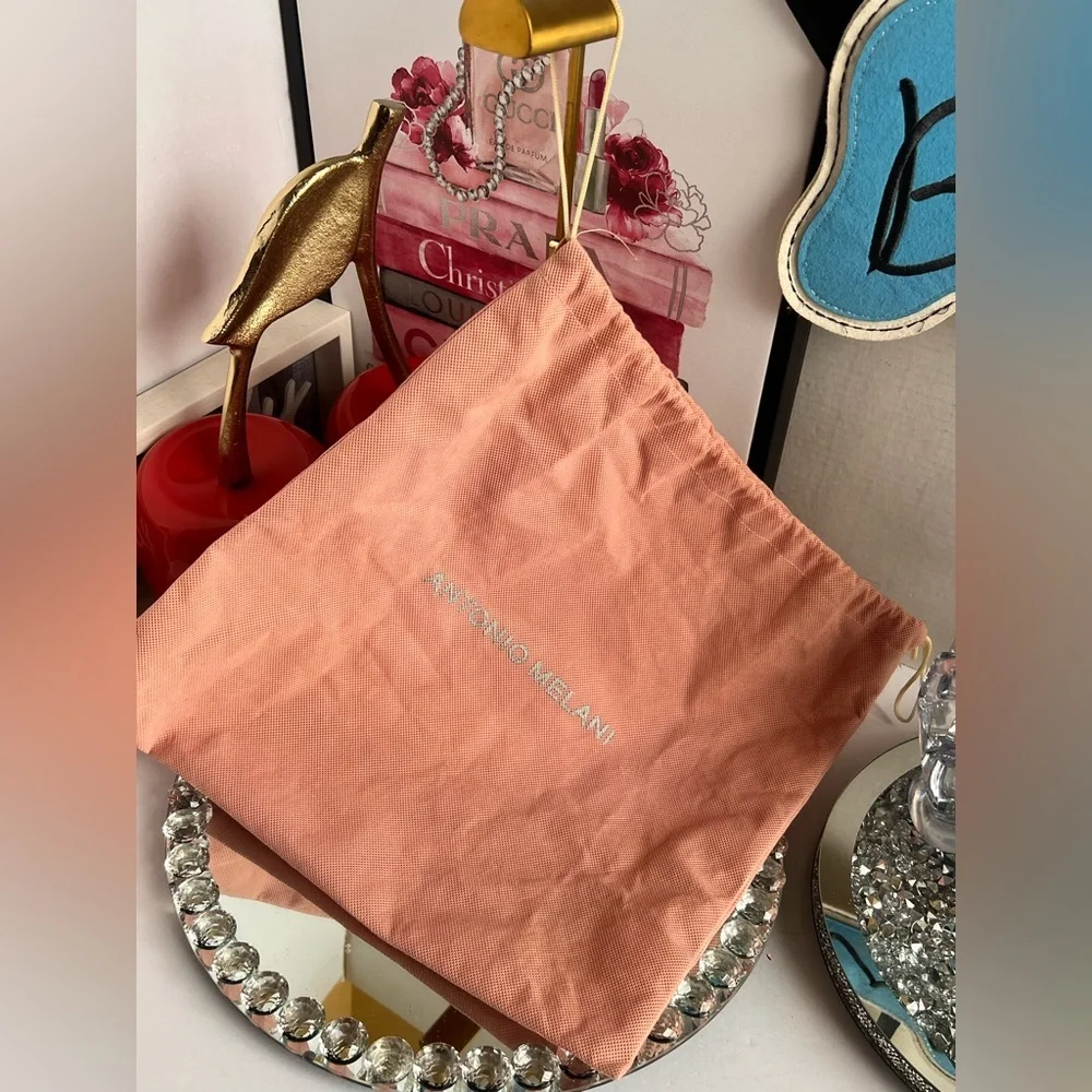 ANTONIO MELANI Coral Drawstring Cosmetic Bag